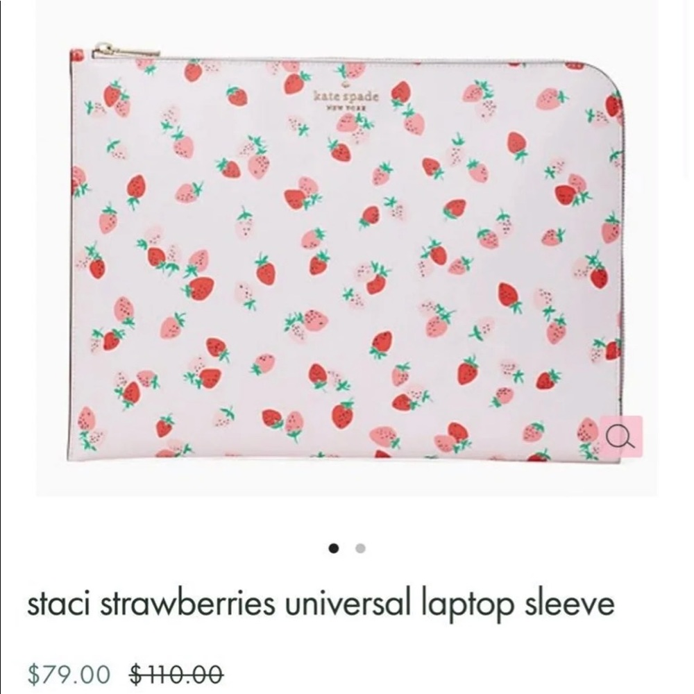 Kate Spade Strawberry Laptop Sleeve